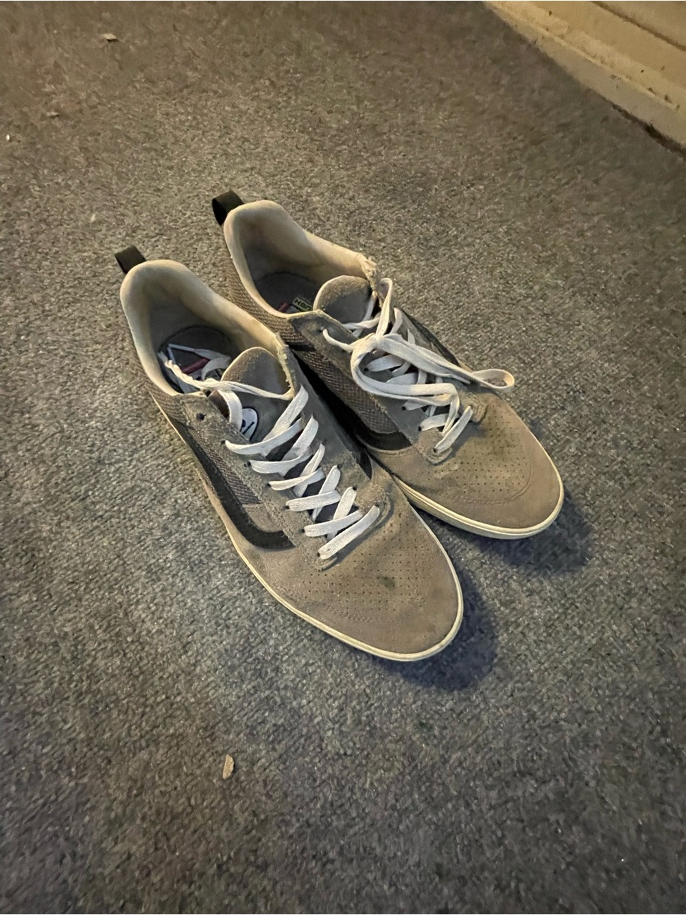 Men's Grey Suede Old School Vans - Biobased EVA (like new)